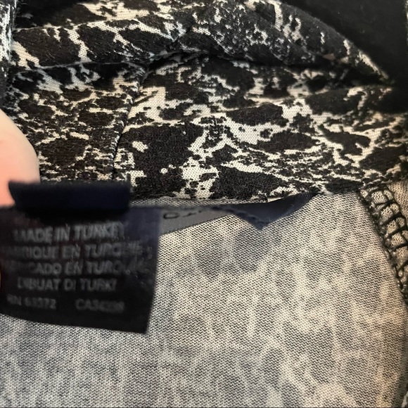 French Connection Black Printed Jersey Dress Size 4 - Picture 9 of 10